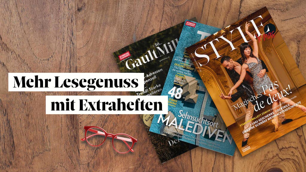 Sf Banner 3 <h2 class="wysiwyg relative w-full wysiwyg--default"><strong>Unsere Extrahefte</strong></h2>
<div class="wysiwyg relative w-full wysiwyg--default">Wenn Sie die Abwechslung lieben, sind Sie bei uns genau richtig. Wir bieten zum regulären Abo zusätzlichen Lesestoff: Mit Ihrer Schweizer Illustrierten bekommen Sie regelmässig interessante Extrahefte zu Themen wie Kochen, Sport, Reisen oder Lifestyle.</div>