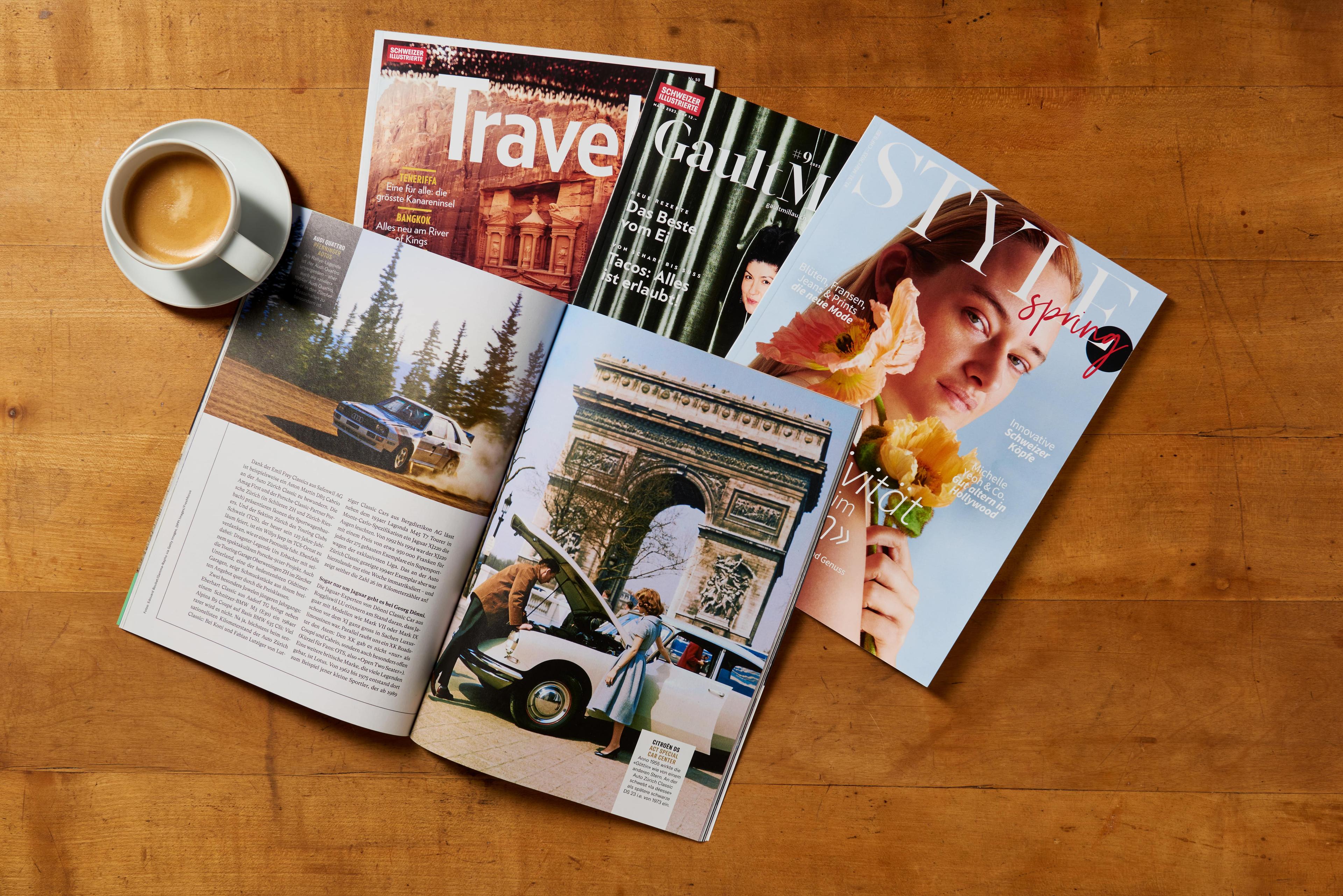 Magazin | Schweizer Illustrierte Sonderhefte Kaffee <h2>Unsere Sonderhefte</h2>
<p><span style="font-weight: 400;">Wenn Sie die Abwechslung lieben, sind Sie bei uns genau richtig. Wir bieten zum regulären Abo zusätzlichen Lesestoff: Mit Ihrer Schweizer Illustrierten bekommen Sie regelmässig interessante Sonderhefte zu Themen wie Kochen, Sport, Reisen oder Lifestyle. </span></p>